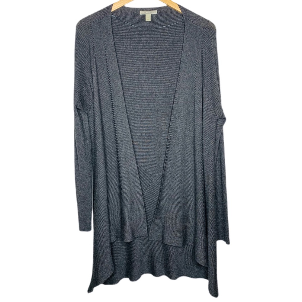 Dana Bachman Gray Cardigan Long Soft Cozy Business Casual